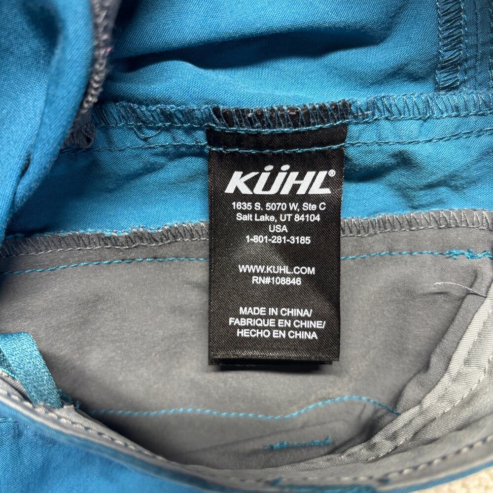 Kuhl Shorts Spire 10 Womens Blue Cargo Hiking Outdoor Bermuda Stretch Trail 6285 - Picture 5 of 12